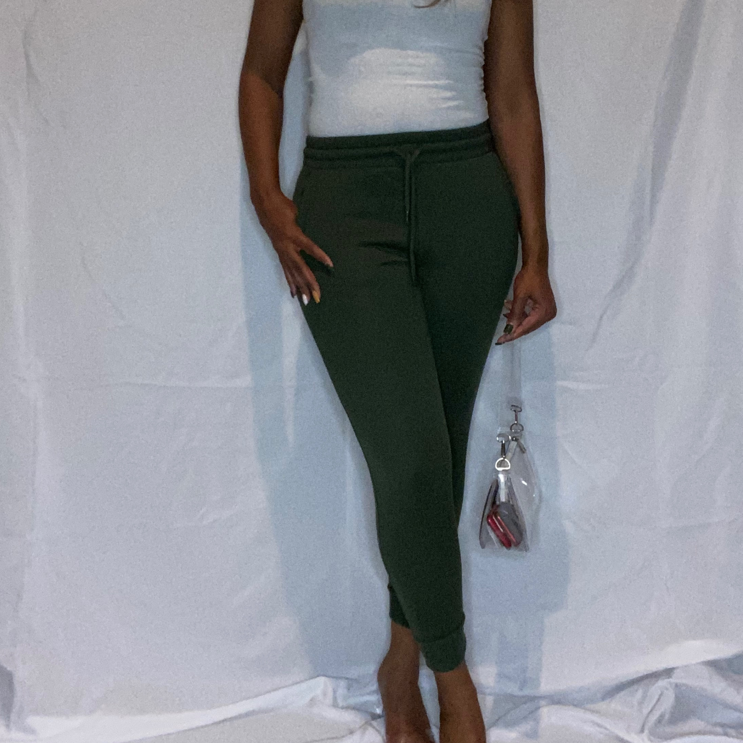 Army green joggers