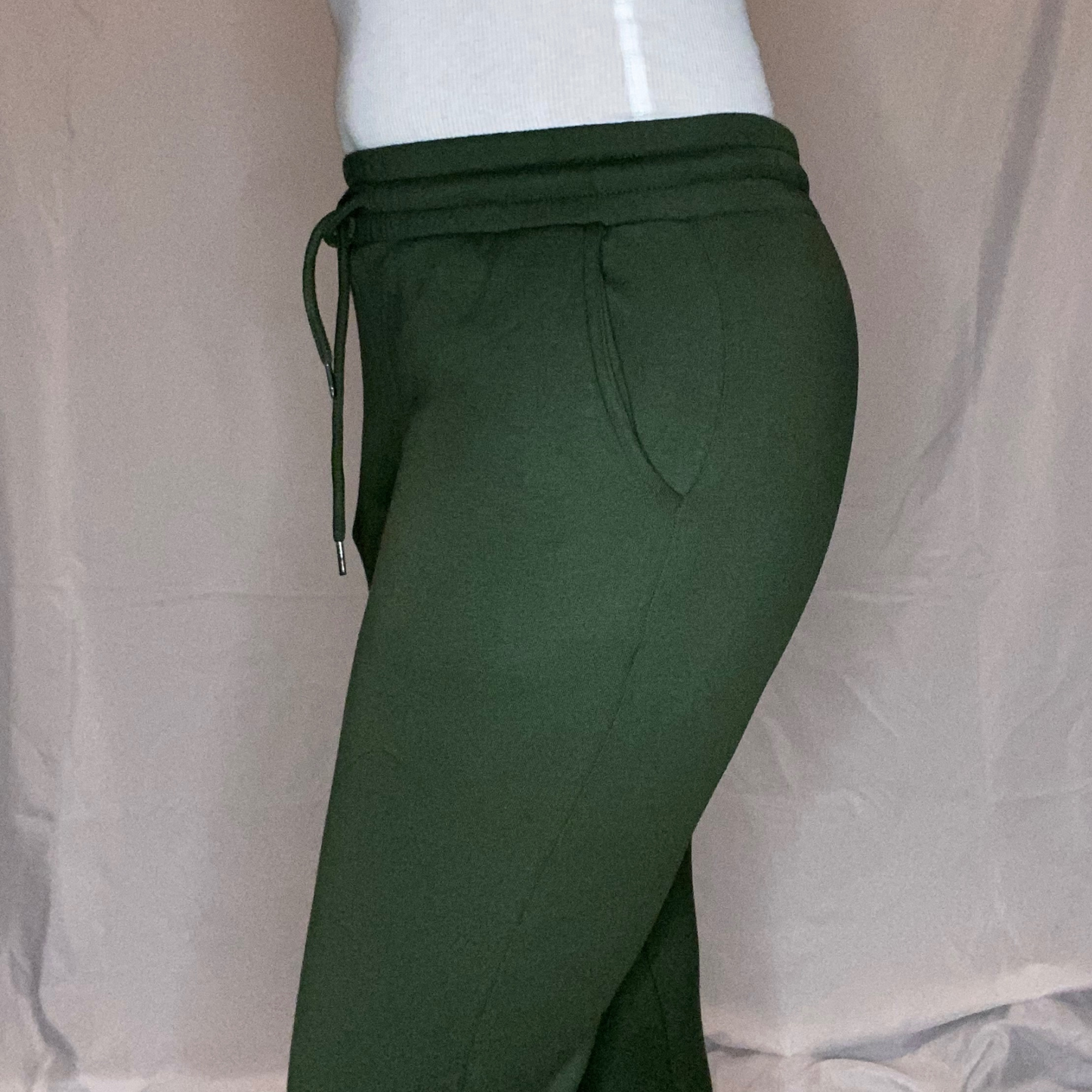 Army green joggers