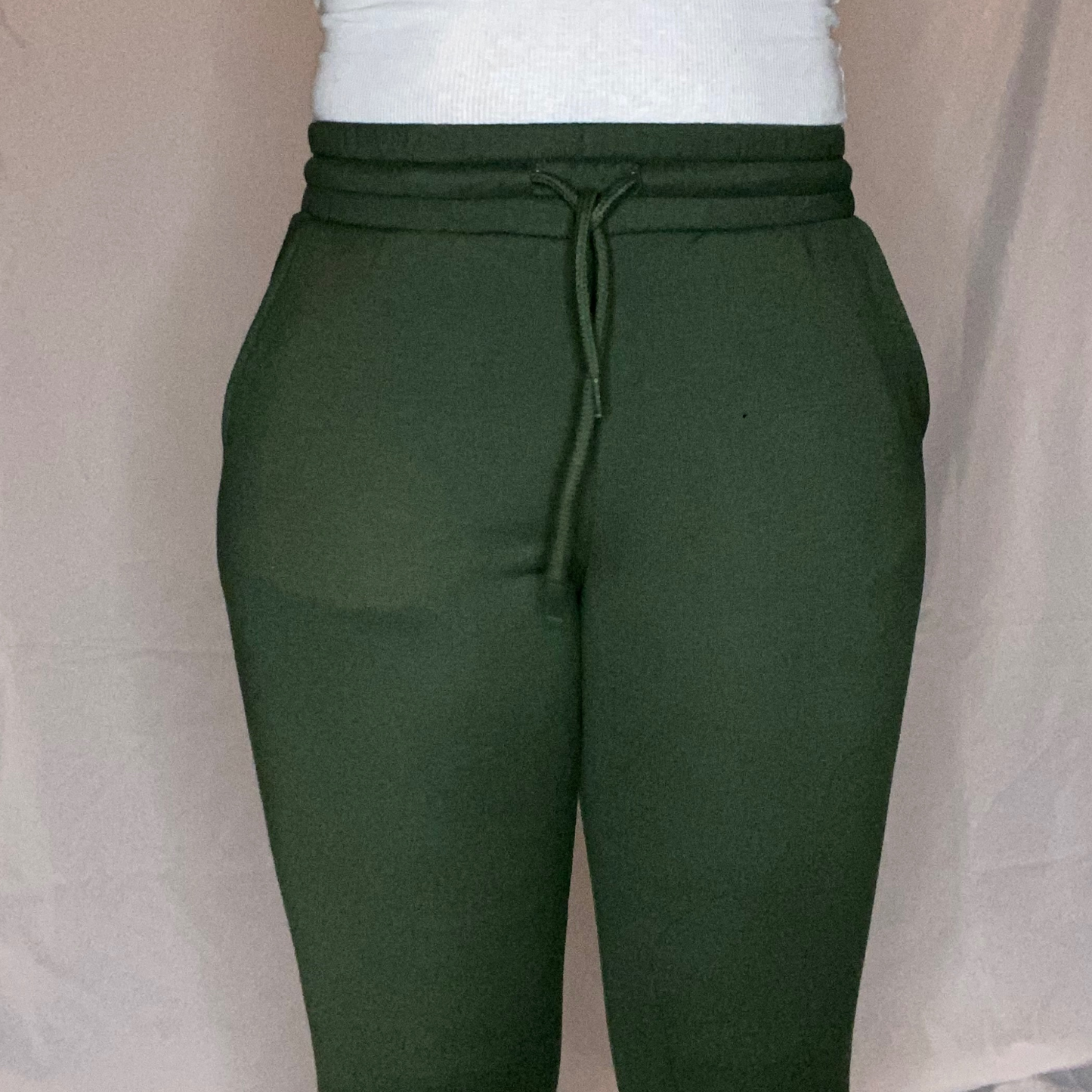 Army green joggers