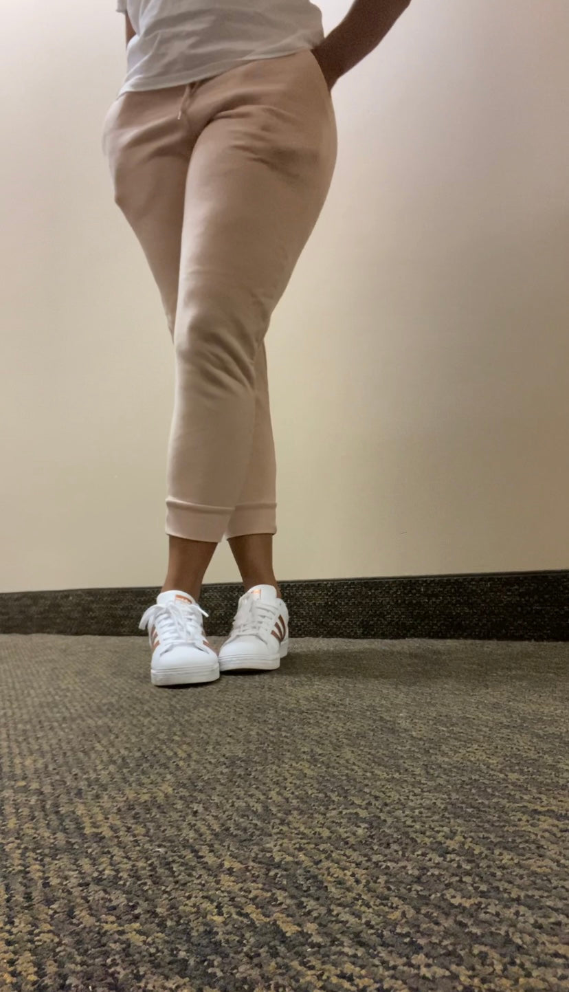 Dusty blush joggers