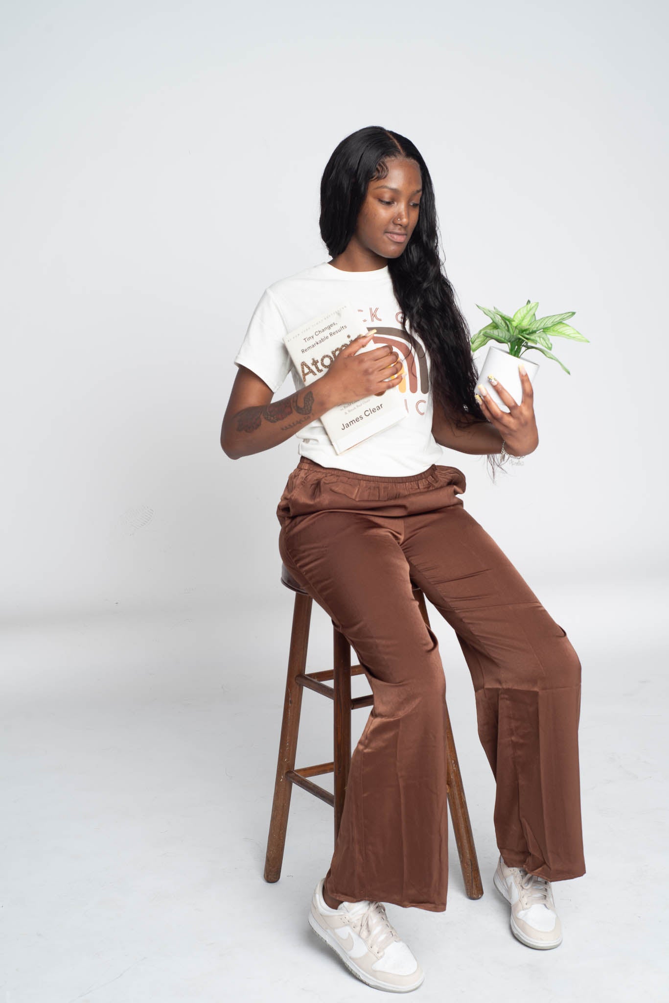 Mocha Wide Leg Pants w/Pockets